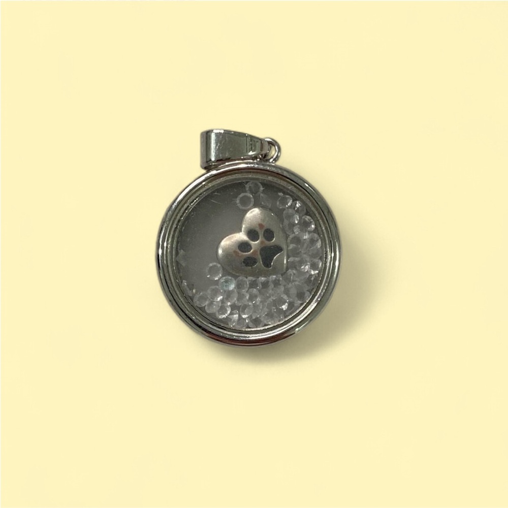 Pandora dog paw necklace charm